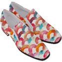 Rainbow Pattern Women Slip On Heel Loafers View3