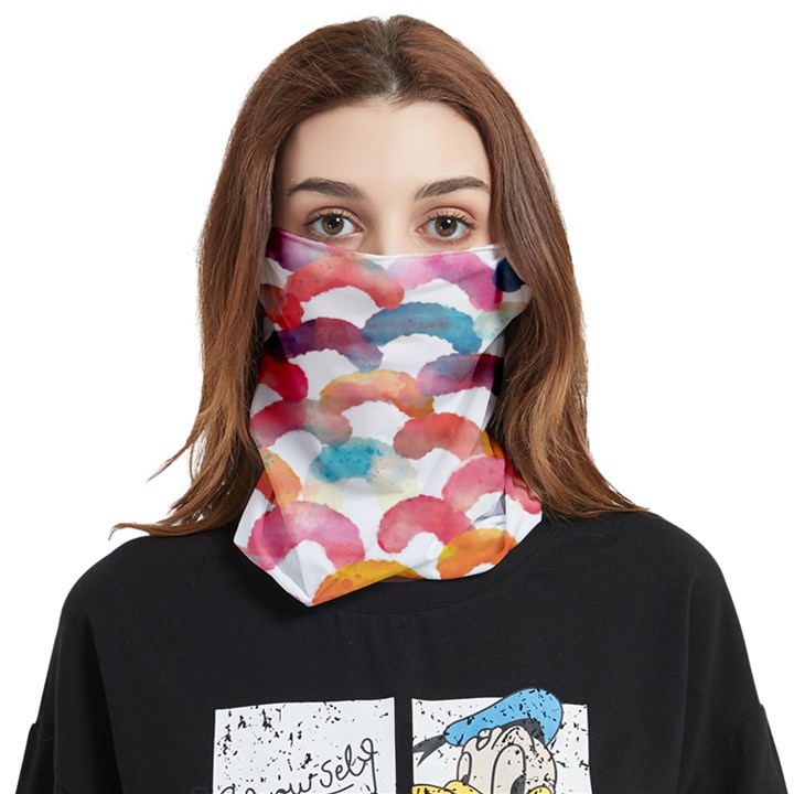 Rainbow Pattern Face Covering Bandana (Two Sides)