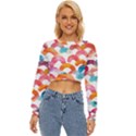 Rainbow Pattern Lightweight Long Sleeve Sweatshirt View1