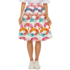 Rainbow Pattern Classic Short Skirt by designsbymallika