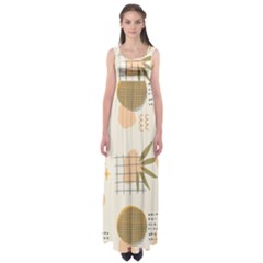 Abstract Art Empire Waist Maxi Dress by designsbymallika