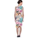 Abstract Doodle Pattern Classic Sleeveless Midi Dress View2