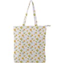 Cute Flower Design Double Zip Up Tote Bag View1