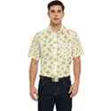 Cute Flower Design Men s Short Sleeve Pocket Shirt  View1