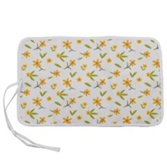 Cute Flower Design Pen Storage Case (l) by designsbymallika