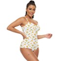 Cute Flower Design Retro Full Coverage Swimsuit View3