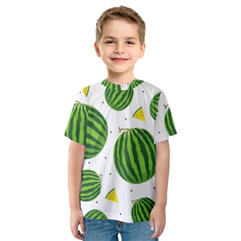 Watermelon Fruit Kids  Sport Mesh Tee by ConteMonfrey