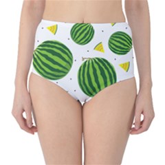 Watermelon Fruit Classic High-waist Bikini Bottoms by ConteMonfrey