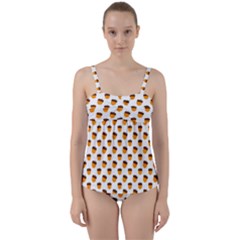 That`s Nuts   Twist Front Tankini Set by ConteMonfrey