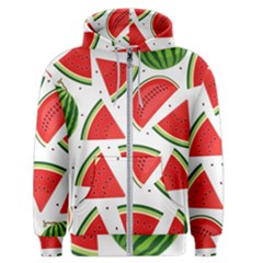 Watermelon Cuties White Men s Zipper Hoodie by ConteMonfrey