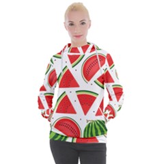 Watermelon Cuties White Women s Hooded Pullover by ConteMonfrey