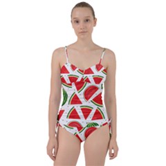 Watermelon Cuties White Sweetheart Tankini Set by ConteMonfrey