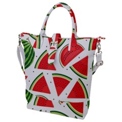 Watermelon Cuties White Buckle Top Tote Bag by ConteMonfrey