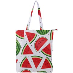 Watermelon Cuties White Double Zip Up Tote Bag by ConteMonfrey