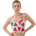 Watermelon Cuties White Mini Tank Bikini Top View1