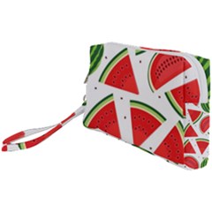 Watermelon Cuties White Wristlet Pouch Bag (small) by ConteMonfrey