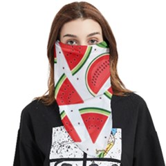 Watermelon Cuties White Face Covering Bandana (triangle) by ConteMonfrey