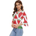 Watermelon Cuties White Bell Sleeve Top View2