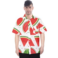 Watermelon Cuties White Men s Hawaii Shirt