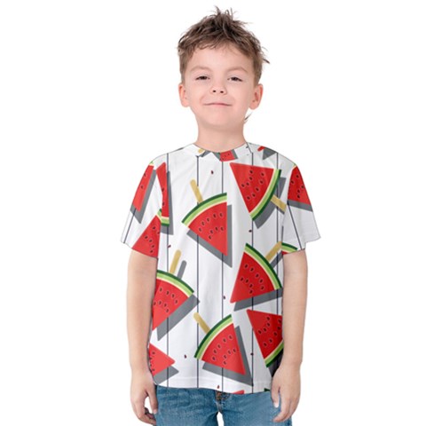 Watermelon Popsicle   Kids  Cotton Tee by ConteMonfrey