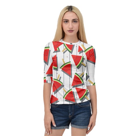 Watermelon Popsicle   Quarter Sleeve Raglan Tee by ConteMonfrey