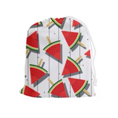 Watermelon Popsicle   Drawstring Pouch (xl) by ConteMonfrey