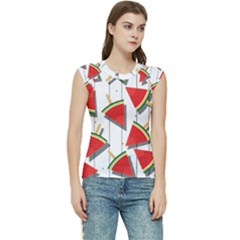 Watermelon Popsicle   Women s Raglan Cap Sleeve Tee by ConteMonfrey