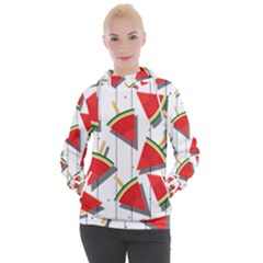 Watermelon Popsicle   Women s Hooded Pullover by ConteMonfrey