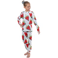 Watermelon Popsicle   Kids  Long Sleeve Set  by ConteMonfrey