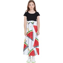 Watermelon Popsicle   Kids  Flared Maxi Skirt by ConteMonfrey