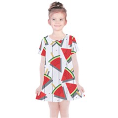 Watermelon Popsicle   Kids  Simple Cotton Dress by ConteMonfrey