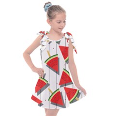 Watermelon Popsicle   Kids  Tie Up Tunic Dress by ConteMonfrey