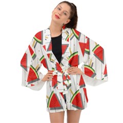 Watermelon Popsicle   Long Sleeve Kimono by ConteMonfrey