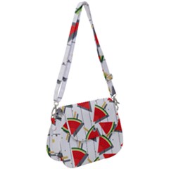 Watermelon Popsicle   Saddle Handbag by ConteMonfrey