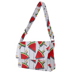 Watermelon Popsicle   Full Print Messenger Bag (l) by ConteMonfrey