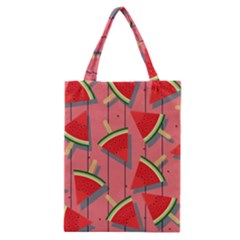 Red Watermelon Popsicle Classic Tote Bag by ConteMonfrey