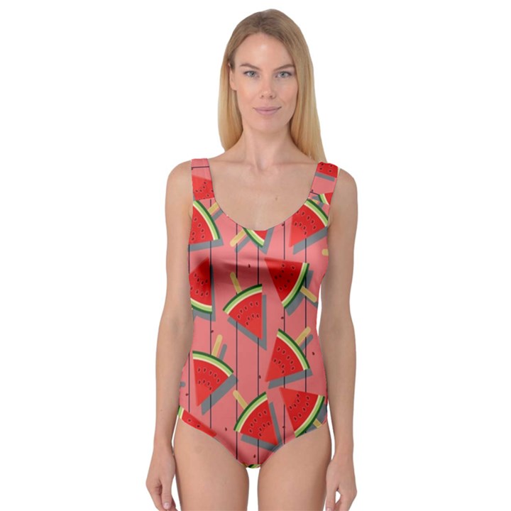 Red Watermelon Popsicle Princess Tank Leotard 