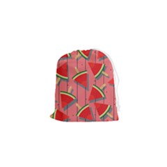 Red Watermelon Popsicle Drawstring Pouch (xs) by ConteMonfrey