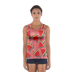 Red Watermelon Popsicle Sport Tank Top  by ConteMonfrey