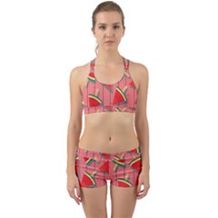 Red Watermelon Popsicle Back Web Gym Set by ConteMonfrey