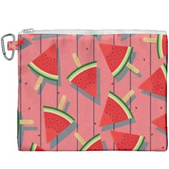 Red Watermelon Popsicle Canvas Cosmetic Bag (xxxl) by ConteMonfrey