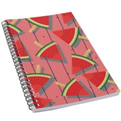 Red Watermelon Popsicle 5 5  X 8 5  Notebook by ConteMonfrey