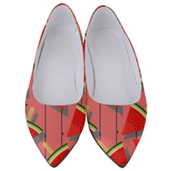 Red Watermelon Popsicle Women s Low Heels by ConteMonfrey