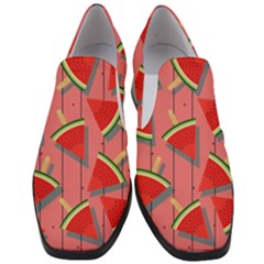 Red Watermelon Popsicle Women Slip On Heel Loafers by ConteMonfrey