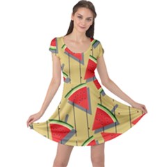 Pastel Watermelon Popsicle Cap Sleeve Dress by ConteMonfrey