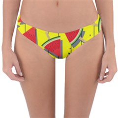 Yellow Watermelon Popsicle  Reversible Hipster Bikini Bottoms by ConteMonfrey