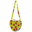 Yellow Watermelon Popsicle  Heart Shoulder Bag View1