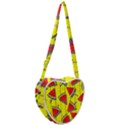 Yellow Watermelon Popsicle  Heart Shoulder Bag View2