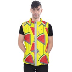 Yellow Watermelon Popsicle  Men s Puffer Vest by ConteMonfrey