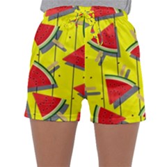 Yellow Watermelon Popsicle  Sleepwear Shorts by ConteMonfrey